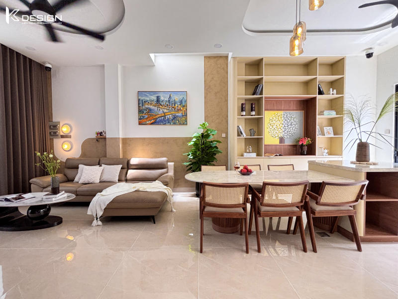 Thực tế thi công nhà chị Trang nhà bè