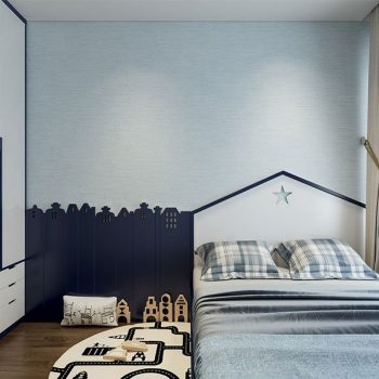 phòng ngủ màu xanh dương nhạt