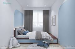 thiết kế nội thất phòng ngủ căn hộ Topaz Elite